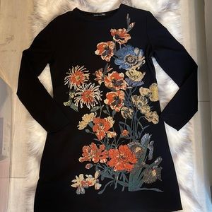 Zara Black Shift Dress - Size M
